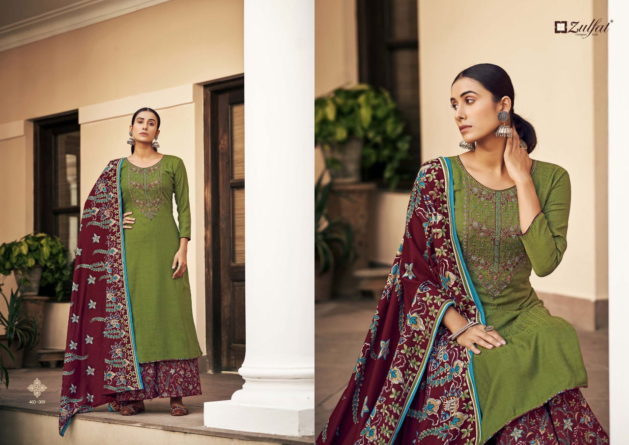 Zulfat Sohni Festive Wear Pashmina Whole Sale Dress Material Collection 